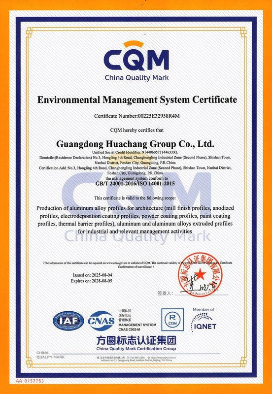 2025-01 Certificat de système de gestion environnementale